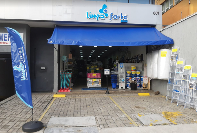 Fachada Loja Limpa Forte Blue SC